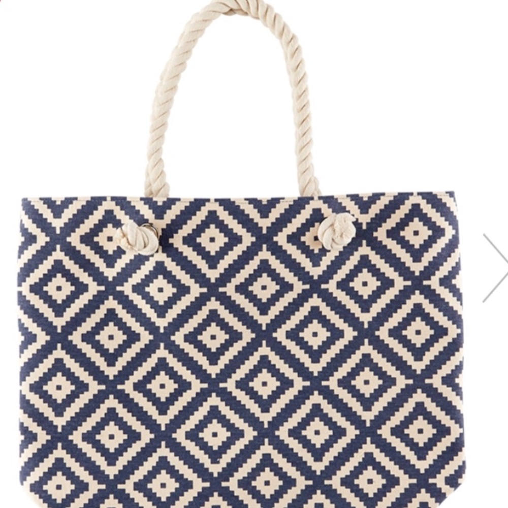 Summer & rose diamond beach tote